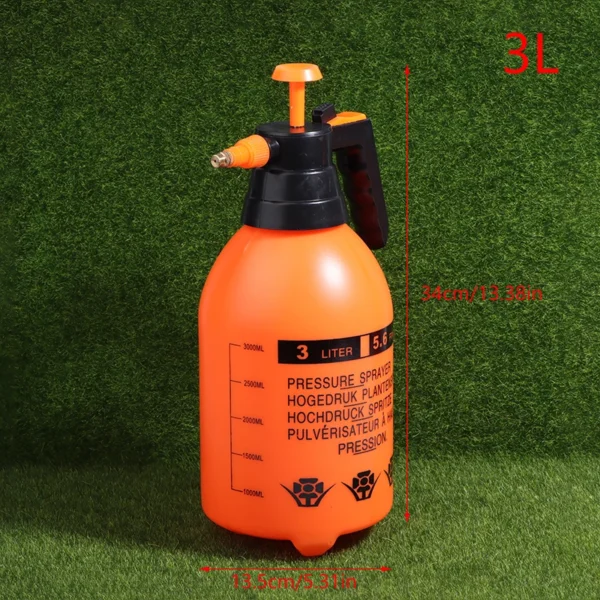 Pulverizador de presión de 3/2L, rociador de bomba de jardín de mano, matamoscas, cuidado de césped y jardín para plantas y otras limpieza - Imagen 7