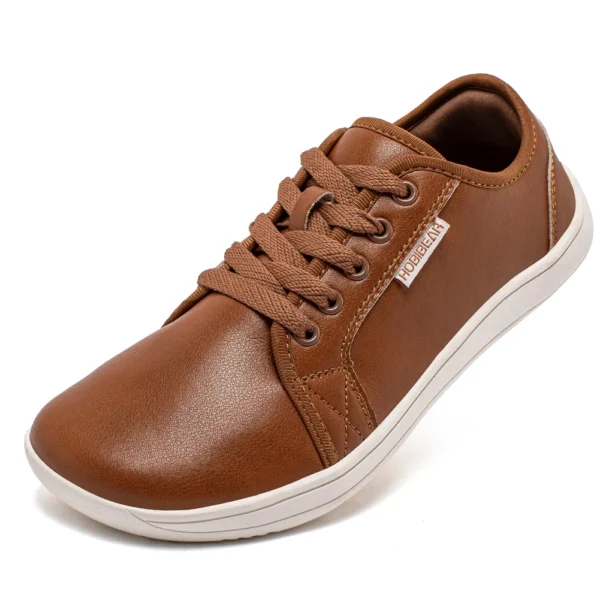 Zapatos minimalistas para hombres y mujeres, zapatos de punta ancha descalzos sin caída, zapatillas ligeras informales de cuero Artificial para caminar - Imagen 9