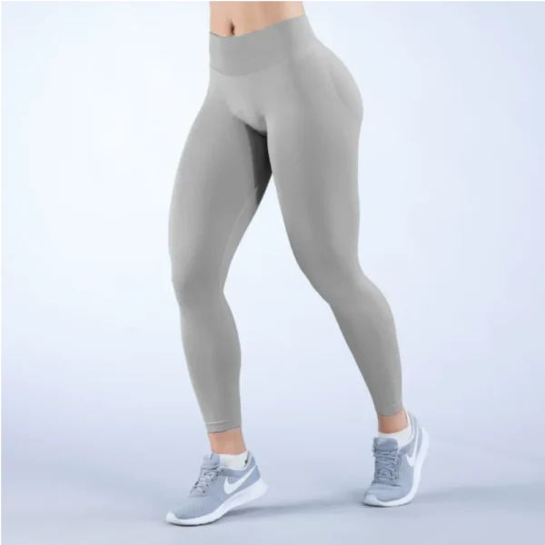 Mallas de impacto para Yoga para mujer, pantalones sin costuras rizados, mallas de alta calidad, pantalones de Fitness de costilla baja, medias de Fitness de alto estiramiento - Imagen 10