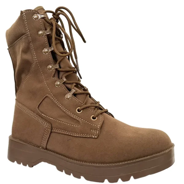 Botas de combate tácticas de cuero para hombre, botas de desierto para senderismo al aire libre, botines transpirables para hombre - Imagen 7