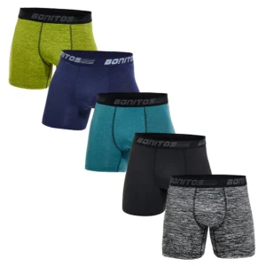 Paquete de 5 uds. De bragas para hombre, ropa interior de poliéster, Boxer y calzoncillos de marca para hombre, conjunto de lujo, pantalones cortos sexis, regalo deslizante, 2025