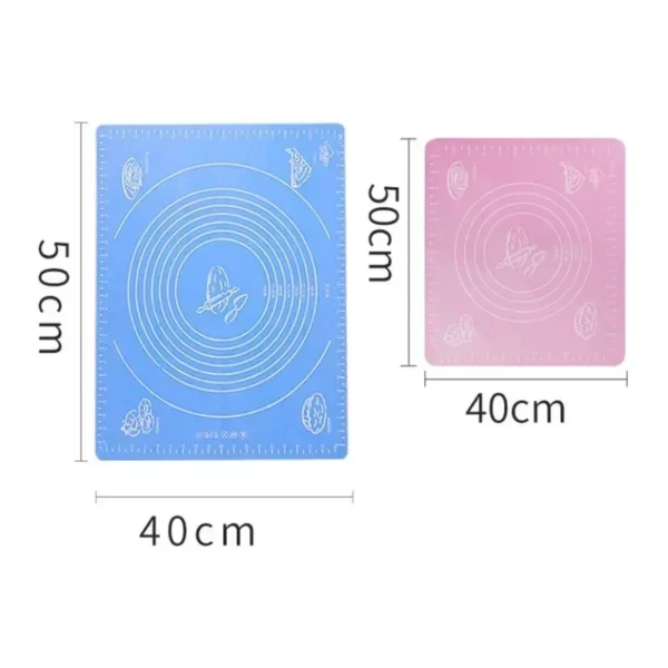 Esteras de silicona para hornear hoja masa de Pizza soporte antiadherente pastelería accesorios de cocina herramientas de cocina utensilios para hornear 29*26cm - Imagen 5