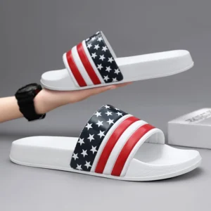 Zapatillas de casa de talla grande para hombre, pantuflas de baño suaves y cómodas para hombre, sandalias de playa planas y gruesas de EVA para exteriores, verano