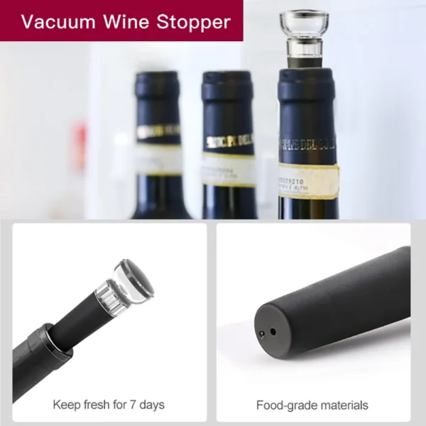Abridor de vino eléctrico, sacacorchos automático con batería AA, abridor de botellas de vino con cortador de papel de aluminio para cocina, Bar, fiesta en casa, vino Lov - Imagen 4