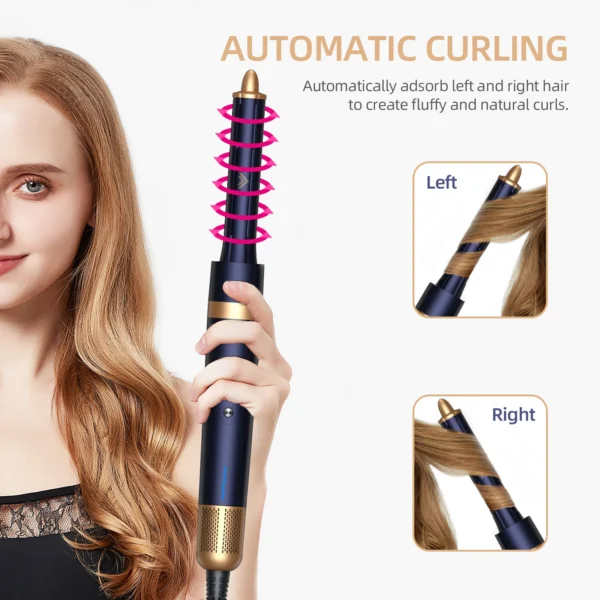 Rizador de pelo, secador de pelo, peine caliente, secador de pelo de 1300W, rizador profesional, alisador de pelo, herramienta de estilismo Airwrap - Imagen 4