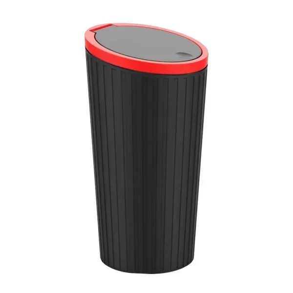 Cubo de basura para coche, Mini organizador de polvo para Interior de coche, contenedor de basura, caja de almacenamiento, cubo, accesorios para automóvil - Imagen 5