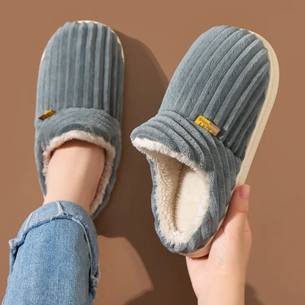 Botas cálidas súper suaves para mujer, forro de piel de felpa para exteriores, zapatos para el hogar, botas de nieve clásicas y cómodas para mujer - Imagen 11