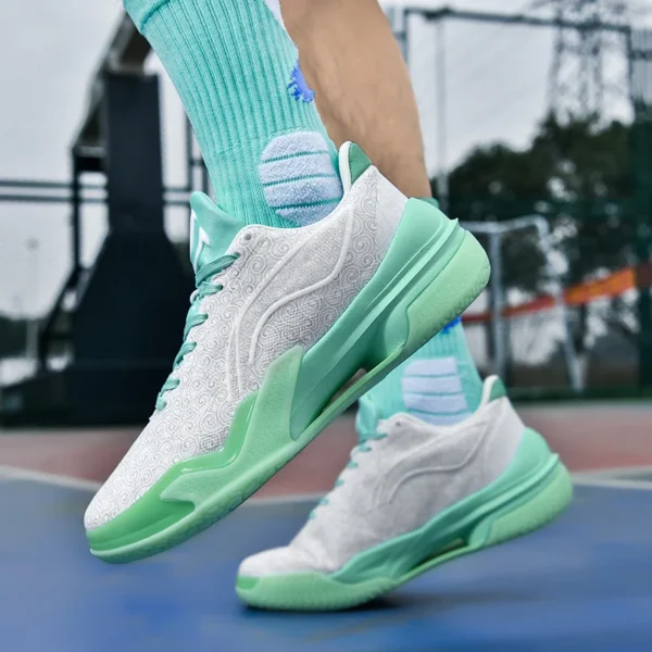 Zapatos deportivos informales para hombre, zapatillas de baloncesto antideslizantes para parejas, suelas gruesas de alta calidad, zapatos informales de lujo para hombre - Imagen 6