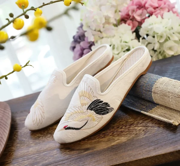 Zapatillas Harajuku de estilo chino para mujer, zapatos informales a la moda con bordado Vintage, ropa de calle de estilo étnico - Imagen 27