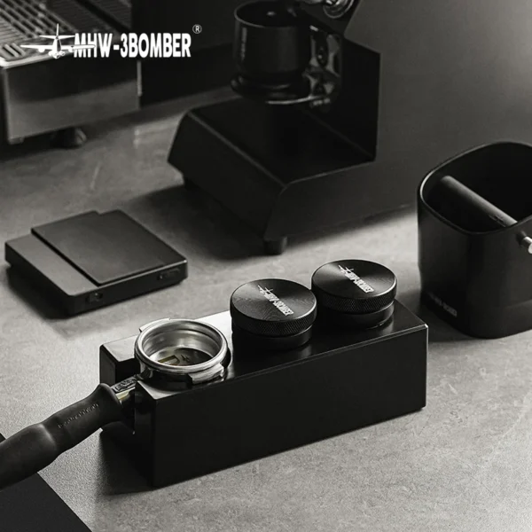 Compactador y distribuidor de café con alfombrilla de apisonamiento cepillo de limpieza juego de manipulación de Espresso accesorios de Barista para el hogar MHW-3BOMBER 51/53/58mm - Imagen 2