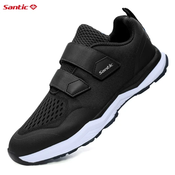 Zapatos informales para bicicleta de montaña, calzado de ciclismo con Pedal SPD para hombre, suela de goma, tela de malla 3D, zapatillas multiusos para correr - Imagen 7