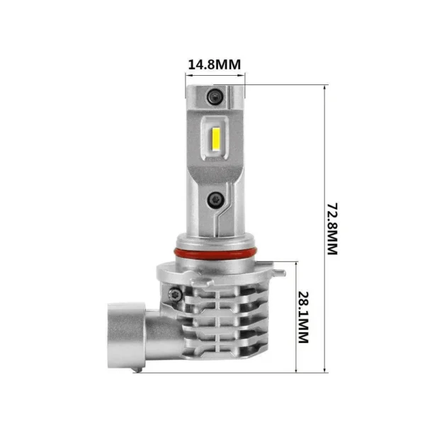 bombilla LED para faros Canbus CSP sin ventilador con luz alta y baja para faros delanteros de coche y motocicleta 12V 24V 2 uds 30000LM LED H4 H7 9003 - Imagen 7