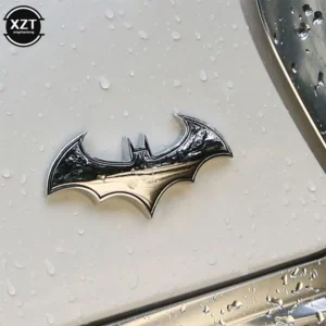 Pegatinas 3D con forma de murciélago para coche, pegatina con emblema de logotipo de coche de Metal fresco, calcomanía elegante, accesorios de estilo para motocicleta y automóvil 1 Uds.