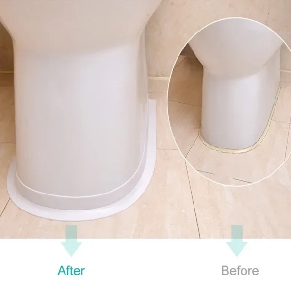 Cinta adhesiva de pared impermeable para baño, cocina, tira de sellado de cartón, baño, ducha, fregadero, bañera, cinta de masilla, carteles de contorno para el hogar - Imagen 5