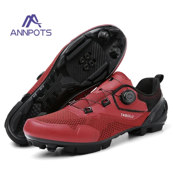 Zapatos para bicicleta de montaña, cómodos, ligeros y transpirables para exteriores, zapatillas deportivas para ciclismo, zapatos MTB para hombre, zapatos deportivos Unisex - Imagen 7