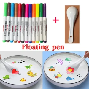 Bolígrafo mágico para pintar con agua, rotuladores coloridos, bolígrafo de tinta flotante, bolígrafos de agua para garabatos, juguetes educativos para edades tempranas Montessori para niños