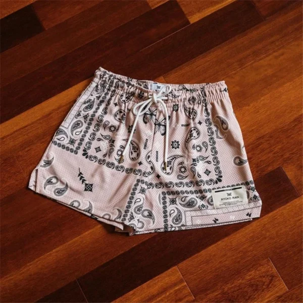 Pantalones cortos informales de verano de malla Universal para hombres y mujeres, pantalones cortos deportivos de secado rápido, pantalones cortos transpirables con cordón estampado 3d para playa - Imagen 15
