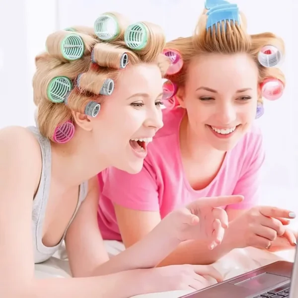 Bolsa de rodillos para el cabello grandes, tubos para cabello, juego de rodillos para el cabello, rulos, rodillos para el cabello sin calor, rizador largo tubo cabello, onulines - Imagen 4