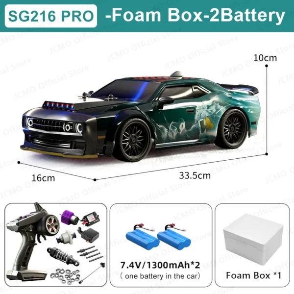 Vehículos de Control remoto de alta velocidad 1:16 sin escobillas 4WD RC coches deportivos SG116 PRO 40 KM/H coches de juguete regalos SG216 MAX RC Car 70 + KM/H - Imagen 10