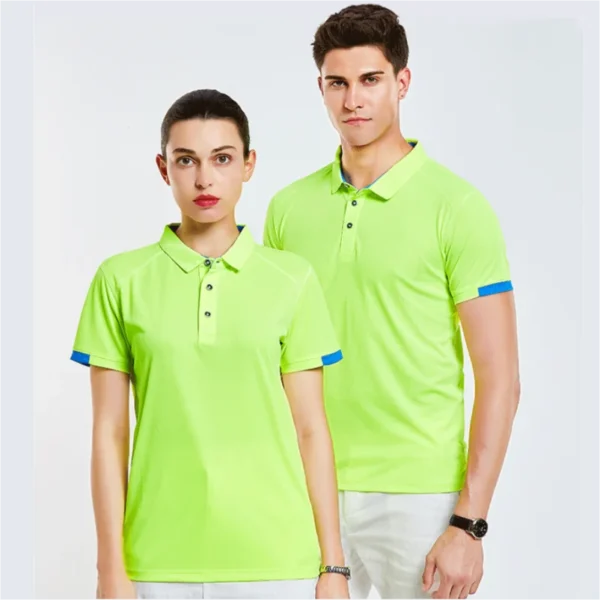 Camisa POLO de manga corta traje de ciclismo traje de fitness para hombres Deportes casuales solapa de secado rápido - Imagen 3