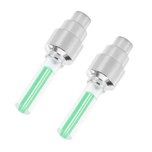 Tapas de válvulas de neumáticos de bicicleta y motocicleta, luz LED, lámpara de Flash de neón, luces universales impermeables para neumáticos, accesorios para coche 2/4 Uds. - Imagen 8
