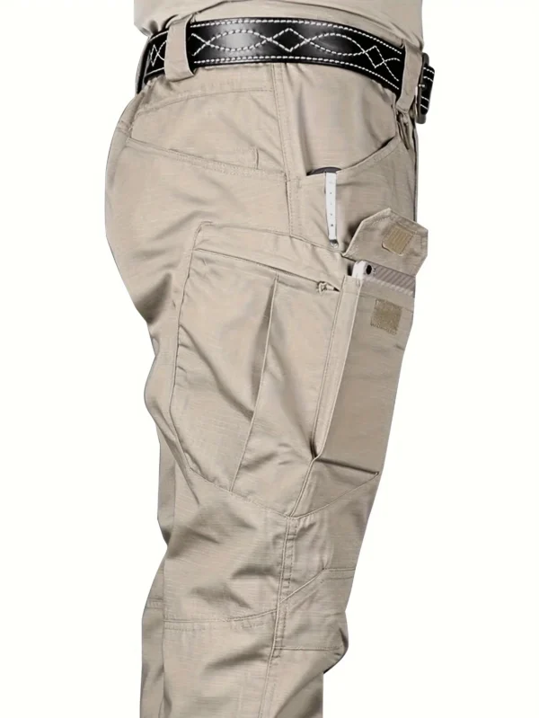 Pantalones tácticos multifuncionales para exteriores para hombre, pantalones deportivos para senderismo al aire libre con múltiples bolsillos, repelentes al agua y resistentes al desgaste - Imagen 7