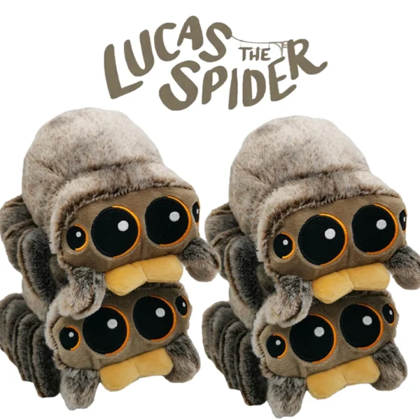 Peluches de animales suaves, juguete de araña, almohada simulada de Little Lucas negra, almohada de habitación de juegos de Anime, decoración, regalo para niños - Imagen 2