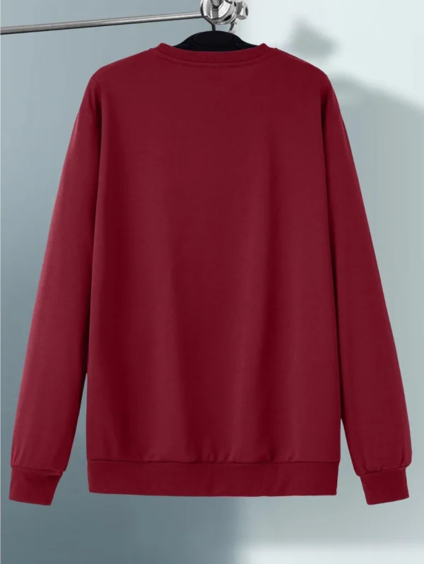 Sudadera deportiva informal de otoño e invierno para hombre, holgada, de gran tamaño, con estampado de París, jersey cálido de lana, sudadera de manga larga con cuello redondo - Imagen 6