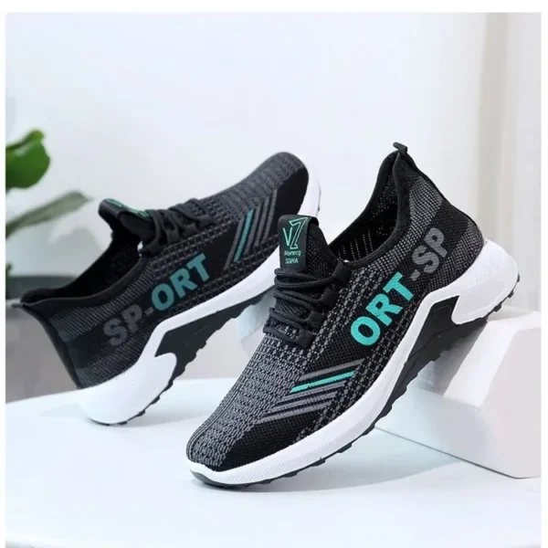 Zapatos para hombre, zapatos deportivos de moda, zapatos casuales, zapatos para correr transpirables, zapatos de tenis para entrenamiento para caminar al aire libre ﻿ - Imagen 6