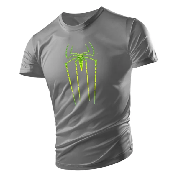 Camiseta con estampado de araña para hombre, Top de manga corta, holgado, informal, Hip-Hop, personalidad, moda de verano - Imagen 12