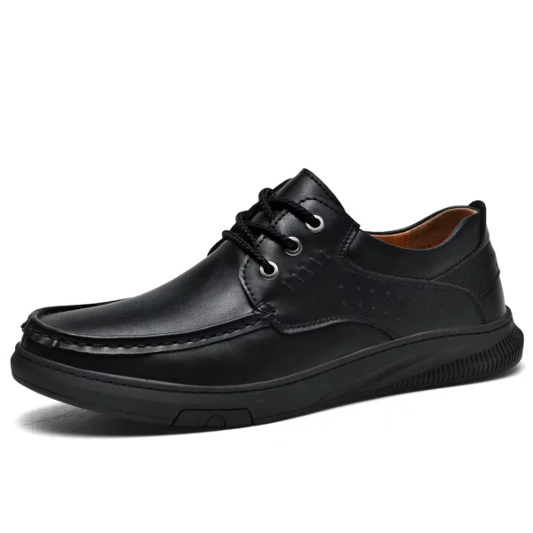 Zapatos de cuero de vaca de capa superior para hombre, zapatos informales para primavera y verano, suela suave, cómodos zapatos de conducción de cuero genuino para hombre - Imagen 10