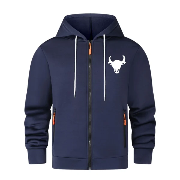 Sudadera con capucha de primavera y otoño, color sólido, moda, casual, fitness, jogging, camiseta deportiva holgada para hombre