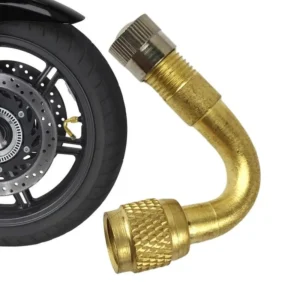 Adaptador extensor de válvula de rueda de coche, adaptador de inflado de aire para motocicleta con curva de 90 grados, herramienta de extensión de vástagos de válvula de neumático