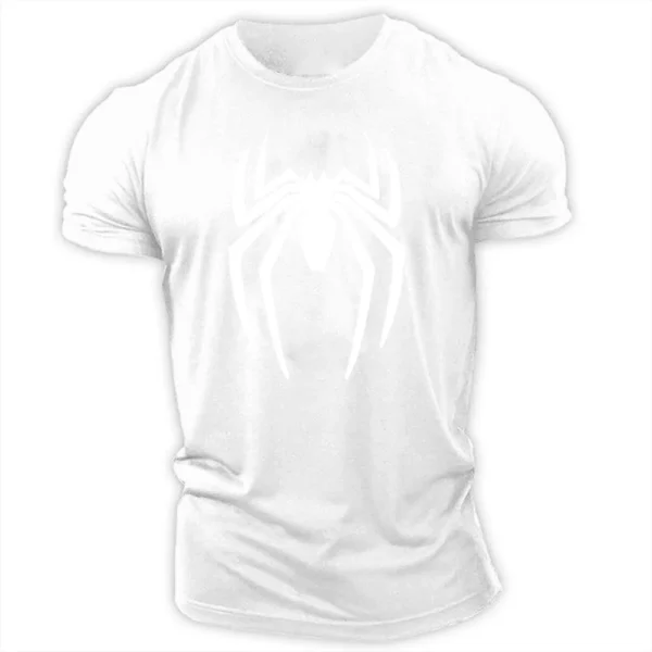 Camiseta con estampado de araña para hombre, Top de manga corta, holgado, informal, Hip-Hop, personalidad, moda de verano - Imagen 17