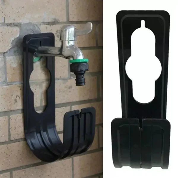 Soporte de manguera de jardín montado en la pared, soporte de manguera de agua, organizador de manguera de riego de grifo para patio exterior, manguera de agua expandible - Imagen 3