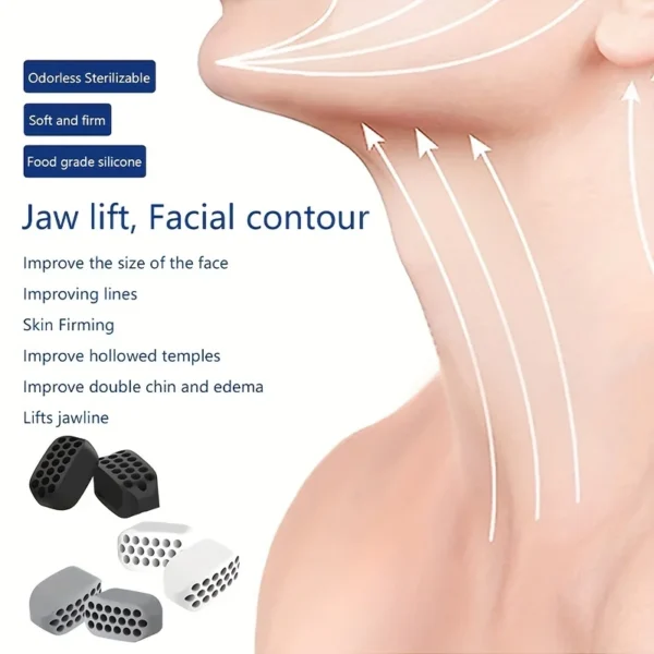 Entrenador de músculos faciales Masseter Ball - Entrenador de mandíbulas de silicona para fortalecer los músculos del masetero y definir la línea de mandíbula - Imagen 5