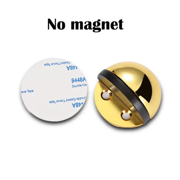 Succión de puerta magnética de acero inoxidable, sin puerta de impacto, anticolisión semicircular de goma, tapón de puerta no magnético - Imagen 10