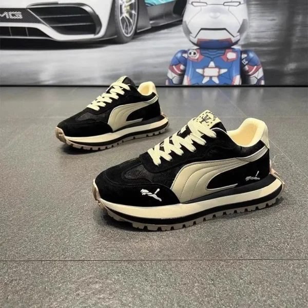 Zapatos informales, zapatos deportivos para hombre, zapatos informales de suela gruesa de verano para hombre, zapatos de tablero de moda para actividades al aire libre antideslizantes suaves y cómodos - Imagen 7