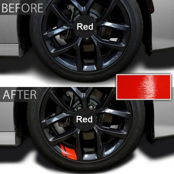 Calcomanías reflectantes para cubo de rueda de coche, cubierta resistente, accesorio Exterior, decoración de coche, pegatinas para Dodge Chrysler Jeep, 6 uds. - Imagen 4