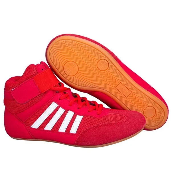 Zapatos de boxeo para hombres, mujeres y niños, suela de goma, zapatos de lucha transpirables, zapatos de disfraz de lucha libre para mujeres - Imagen 4