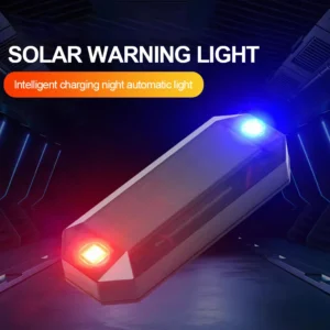 Luz LED de alarma antirrobo para motocicletas y coches, lámpara de precaución nocturna de energía Solar, indicador de linterna LED, luz de advertencia estroboscópica