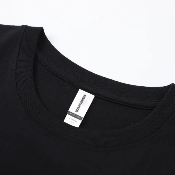 Camiseta de algodón de manga corta para hombres mujeres con camisetas de media manga Trabajo me hace feliz leche gato feroz diversión transpirable verano - Imagen 6