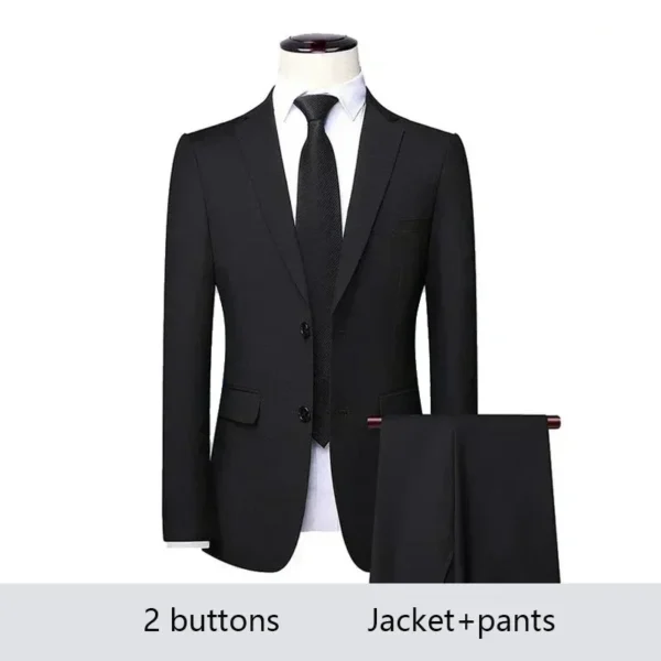 Trajes de boda para hombre, conjunto de 3 piezas, 2 trajes, chaquetas elegantes de alta calidad, chaleco, pantalones, Blazers, ropa Formal clásica de lujo 2024 - Imagen 14