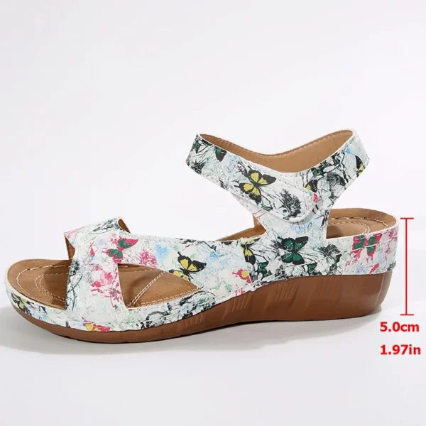 Sandalias De Mujer , Sandalias De verano, Sandalias De tacón para Mujer, calzado De cuña informal, zapatos De verano para Mujer, Sandalias De tacón suave - Imagen 5