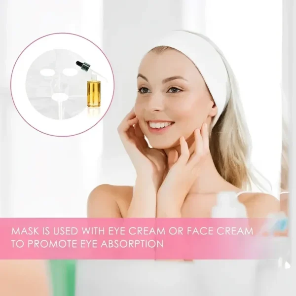 Mascarilla Facial película de papel envoltura de plástico Facial desechable para salones de belleza mascarilla Facial transparente herramientas para el cuidado de la piel 500/100 Uds - Imagen 3