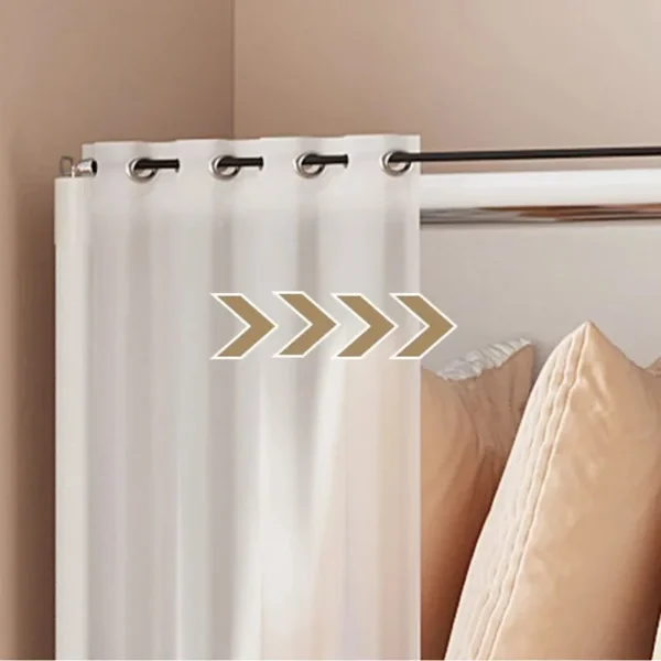 Armario a prueba de polvo, estante de almacenamiento multicapa, gabinete de almacenamiento, muebles multicapa DIY, cortinas, armario organizador de ropa portátil - Imagen 4