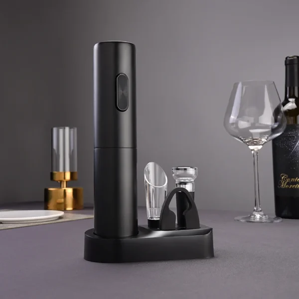 Abridor de vino eléctrico, sacacorchos automático con batería AA, abridor de botellas de vino con cortador de papel de aluminio para cocina, Bar, fiesta en casa, vino Lov - Imagen 6