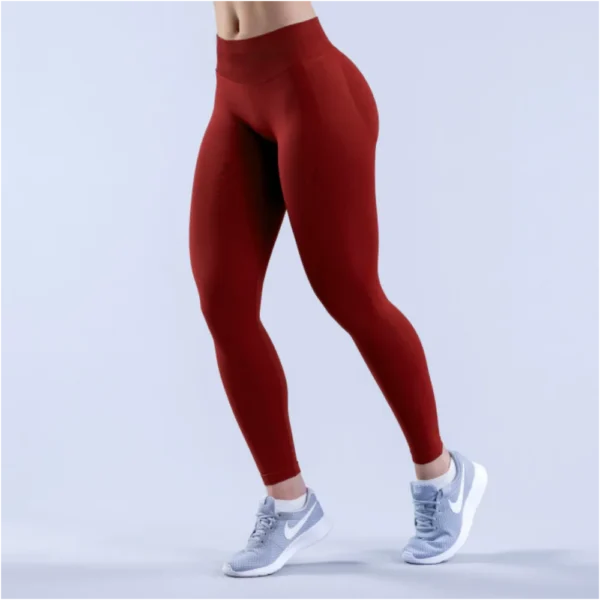 Mallas de impacto para Yoga para mujer, pantalones sin costuras rizados, mallas de alta calidad, pantalones de Fitness de costilla baja, medias de Fitness de alto estiramiento - Imagen 13