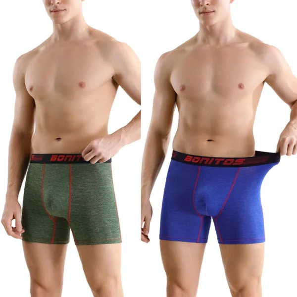 Paquete de 5 uds. De bragas para hombre, ropa interior de poliéster, Boxer y calzoncillos de marca para hombre, conjunto de lujo, pantalones cortos sexis, regalo deslizante, 2025 - Imagen 4