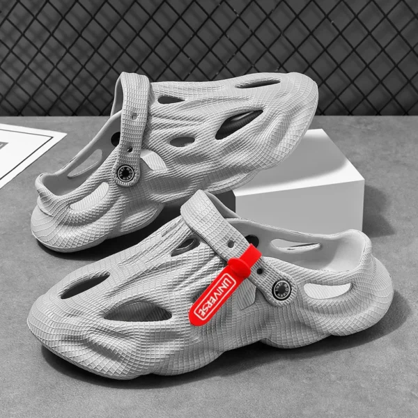 Zapatillas de verano para hombre, sandalias cómodas con plataforma para exteriores, zapatillas de playa, chanclas, tobogán de interior para el hogar, zapatos de baño 2023